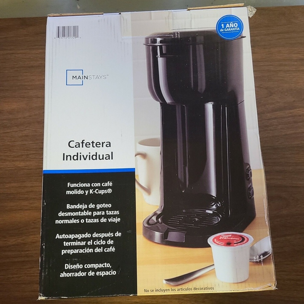 Mainstays cafatera individual single serve k-cup
